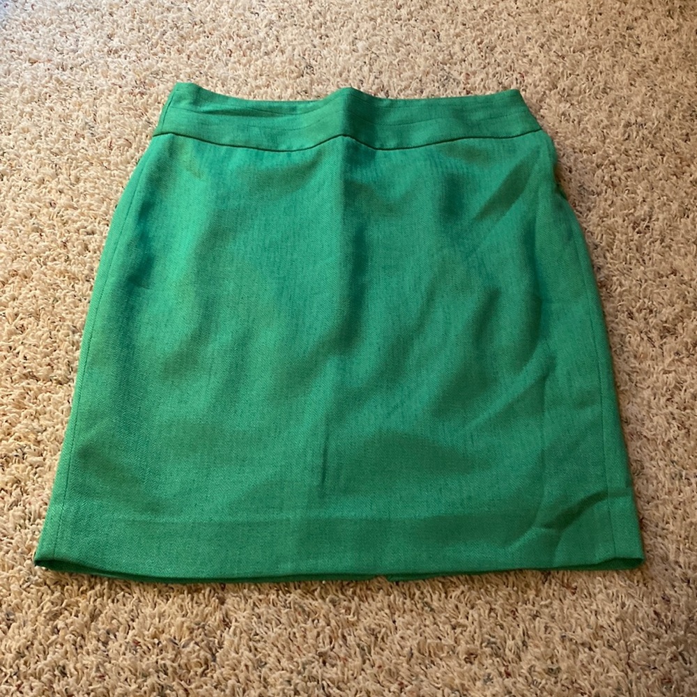 Spring green colored pencil skirt by The limited.